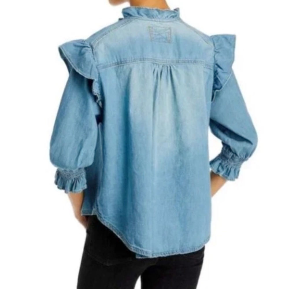 Free People We the Free Louise Blouse Size Small - Picture 2 of 9